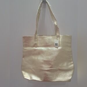 Gold Tote bag.